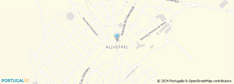 Mapa de Turi Aljustrel - Actividades Hoteleiras, Lda