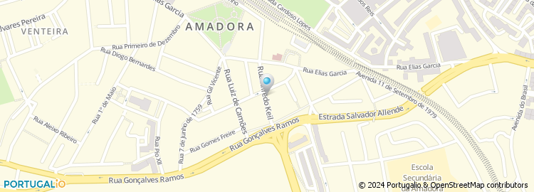 Mapa de Tv Shop Portugal, Gigashopping.tv, Amadora
