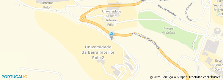 Mapa de UBI, Universidade da Beira Interior