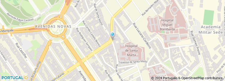 Mapa de Universidade Autonoma de Lisboa