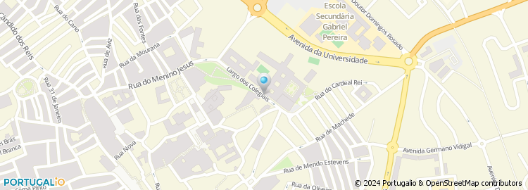 Mapa de Universidade de Évora