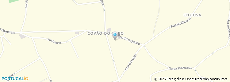 Mapa de Covão do Lobo