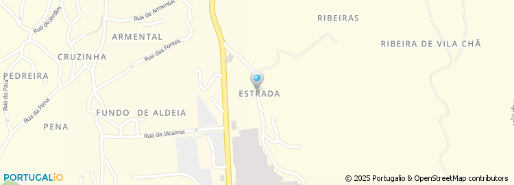 Mapa de Rua da Estrada