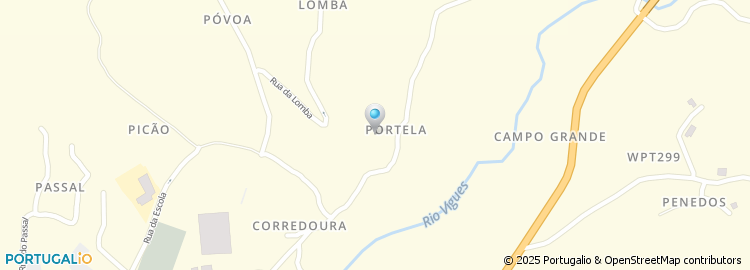 Mapa de Rua da Quingosta da Portela