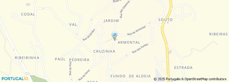 Mapa de Rua de Armental