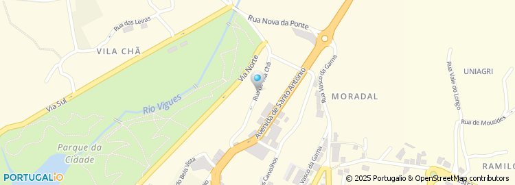 Mapa de Rua de Vila Chã