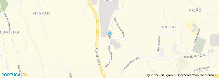 Mapa de Rua do Vale da Relva