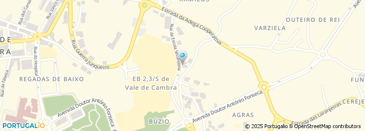 Mapa de Rua Escola Secundária