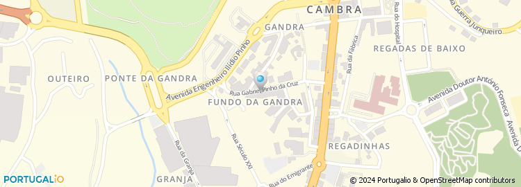 Mapa de Rua Gabriel Pinho da Cruz