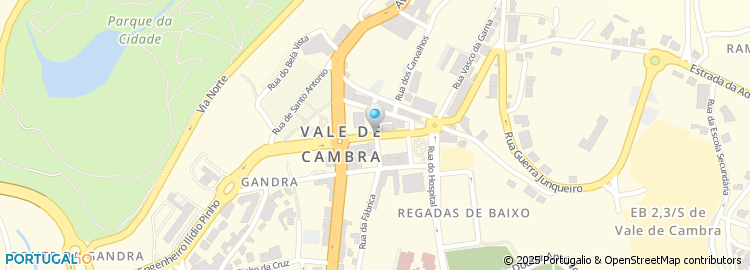 Mapa de Rua Nuno Álvares Pereira