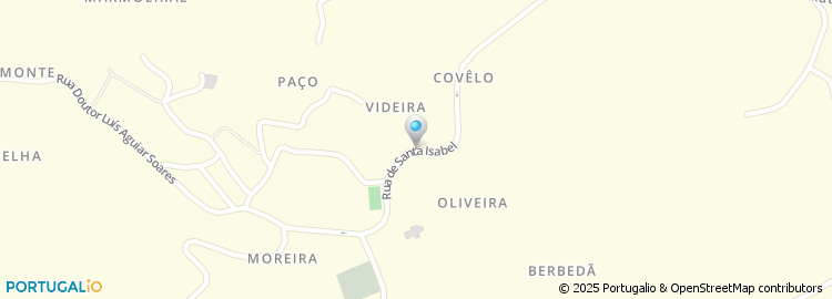 Mapa de Sernada à Velha