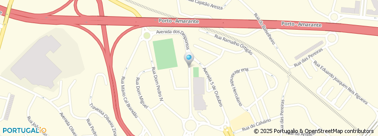 Mapa de Avenida dos Desportos