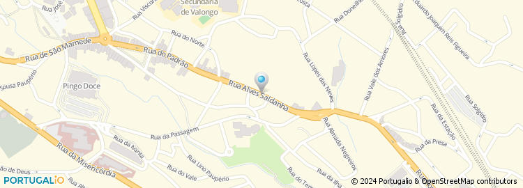 Mapa de Rua Alves Saldanha