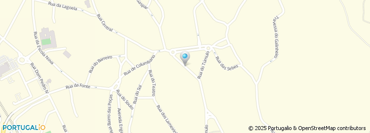 Mapa de Rua António Augusto Castro Paupério