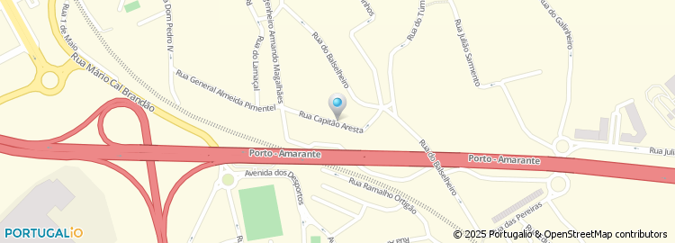 Mapa de Rua Capitão Aresta