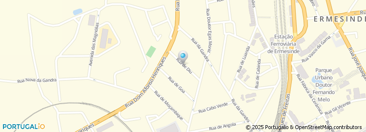 Mapa de Rua de Diu