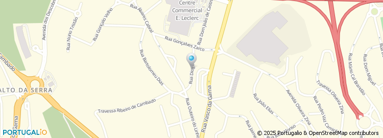 Mapa de Rua Diogo Cão