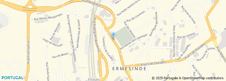 Mapa de Rua Dom António Castro Meireles