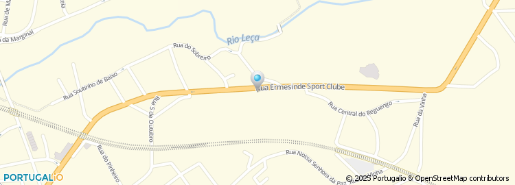 Mapa de Travessa da Ermida