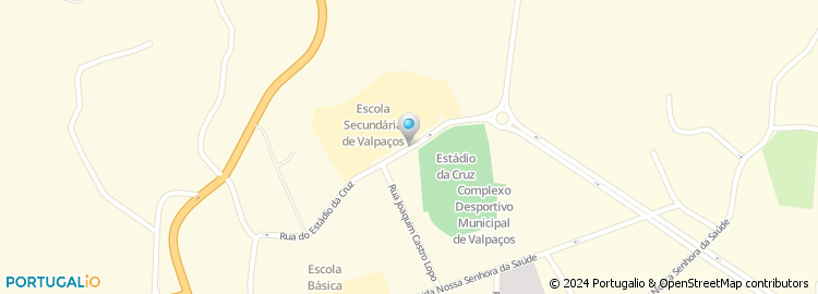 Mapa de Rua do Estádio da Cruz