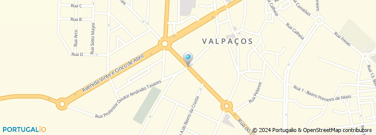 Mapa de Valrebocos - Revestimentos Lda