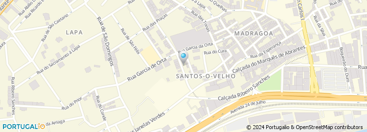 Mapa de VET.POINT centro veterinario Santos-o velho