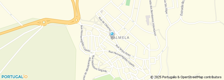 Mapa de Via Verde, Palmela