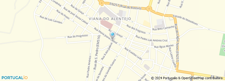 Mapa de Rua Maria Joana Cabral