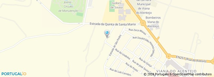 Mapa de Estrada de Quinta de Santa Maria