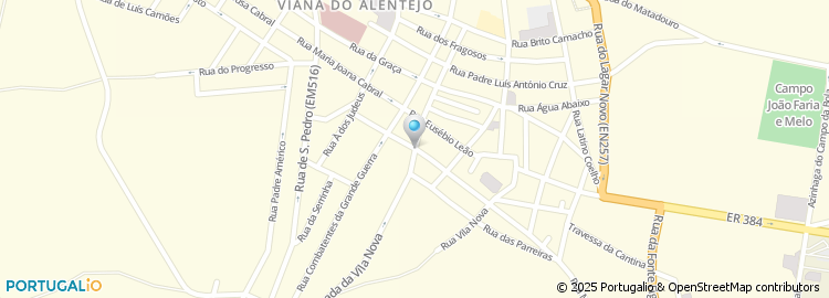 Mapa de Rua Teófilo Braga