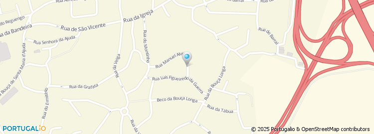 Mapa de Rua da Tojeira