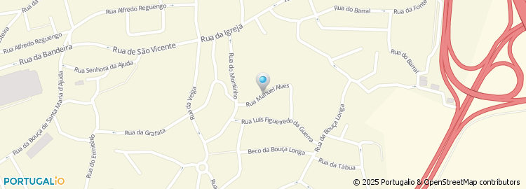 Mapa de Rua Manuel Alves