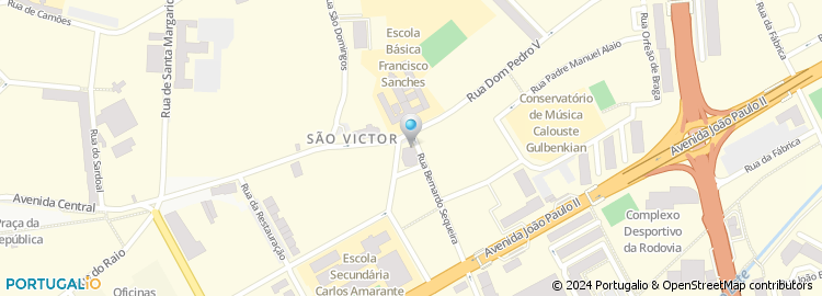 Mapa de Victoria Seguros, Braga