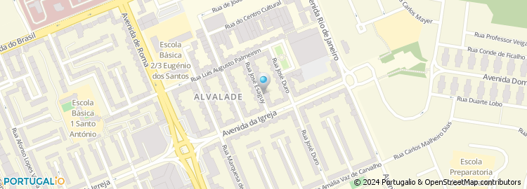 Mapa de Vidraria Central de Alvalade, Lda