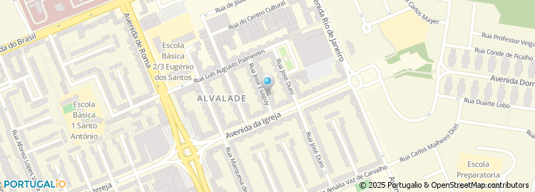 Mapa de Vidraria Central de Alvalade, Lda