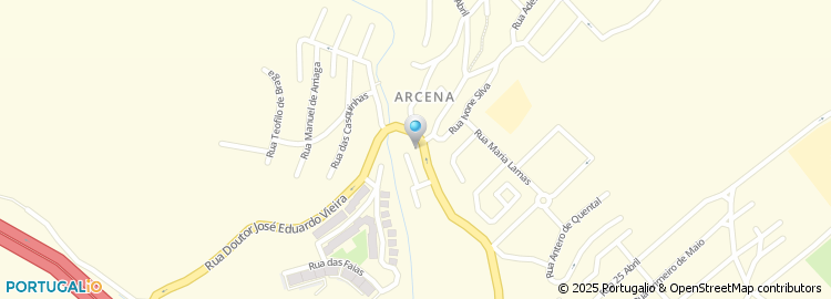 Mapa de Azinhaga da Maria Rita
