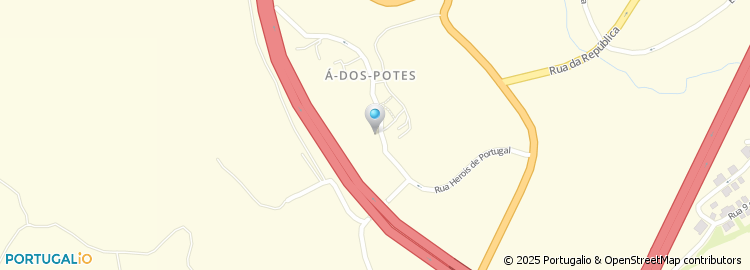 Mapa de Regueira da Água Russa