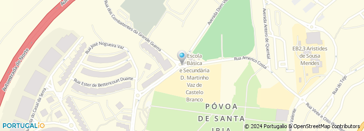 Mapa de Rua Américo Costa