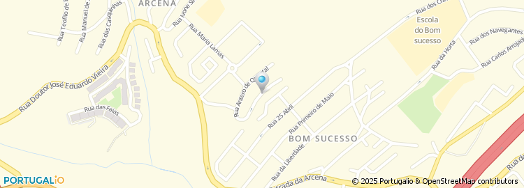 Mapa de Rua Antero de Quental