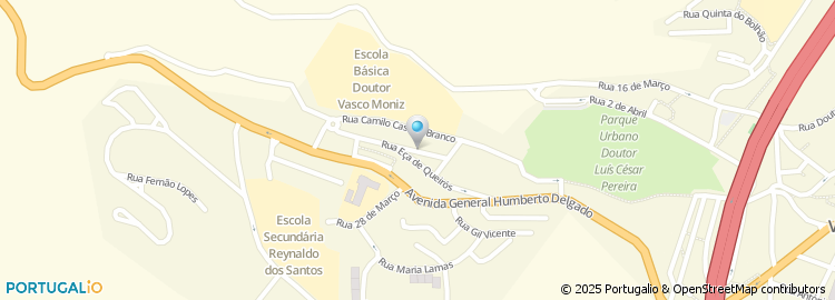 Mapa de Rua Antero de Quental