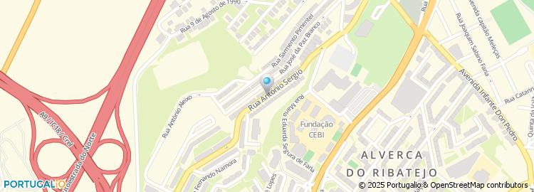 Mapa de Rua António Sérgio
