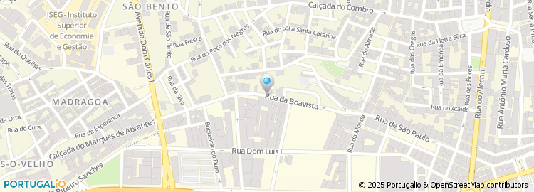 Mapa de Rua da Boavista