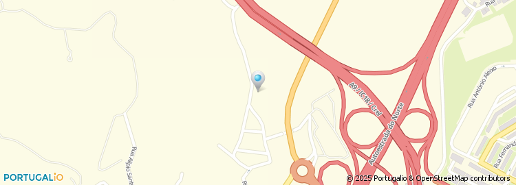 Mapa de Rua da Colina das Areias
