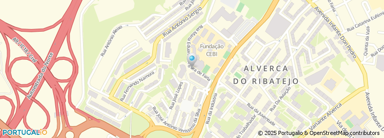 Mapa de Rua da Nortejo