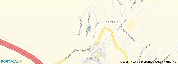 Mapa de Rua Encosta da Fonte