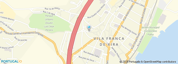 Mapa de Rua José Pereira Palha Blanco