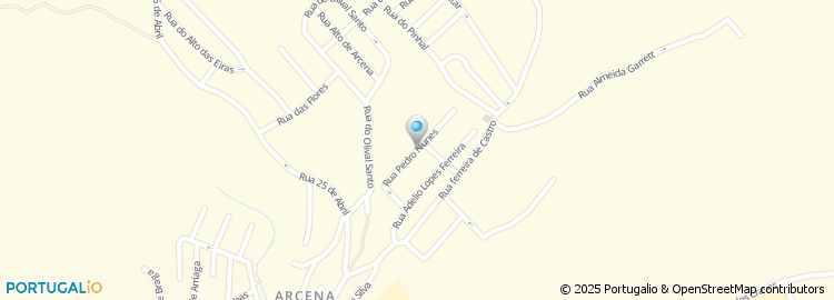 Mapa de Rua Pedro Nunes