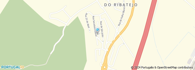 Mapa de Rua Projectada à Rua Alves Redol
