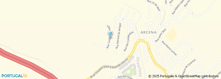 Mapa de Rua Teófilo Braga