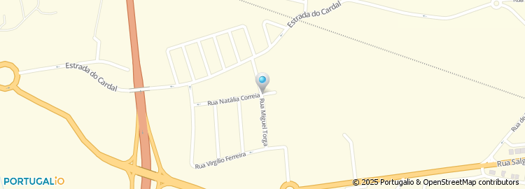 Mapa de Rua Miguel Torga